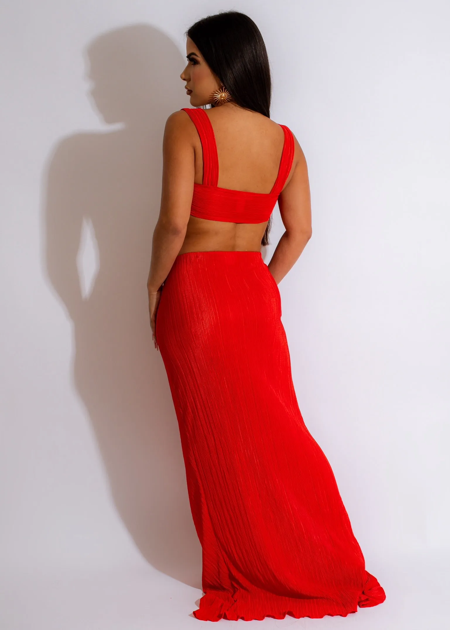 Looking For Me Skirt Set Red