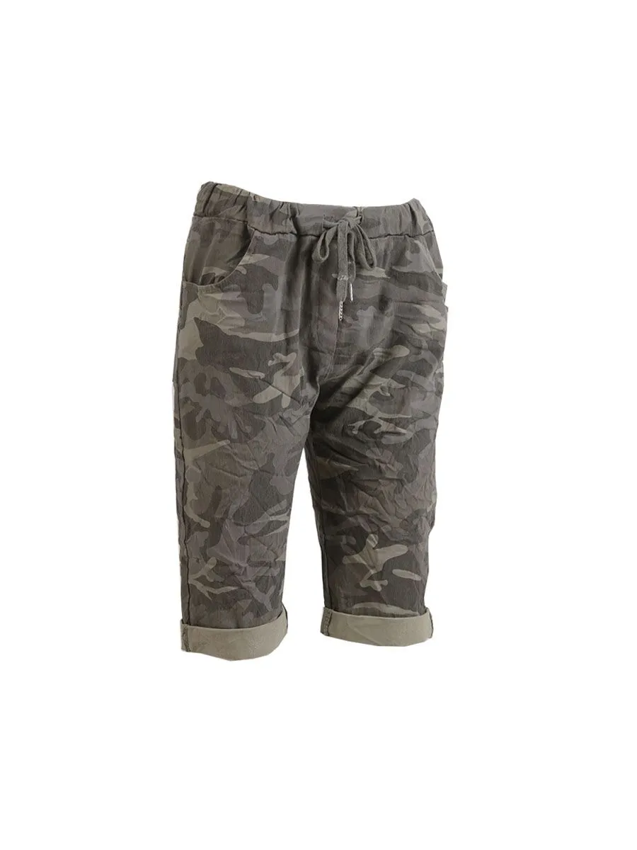 Magic Camo Shorts - Kahki - Two Sizes