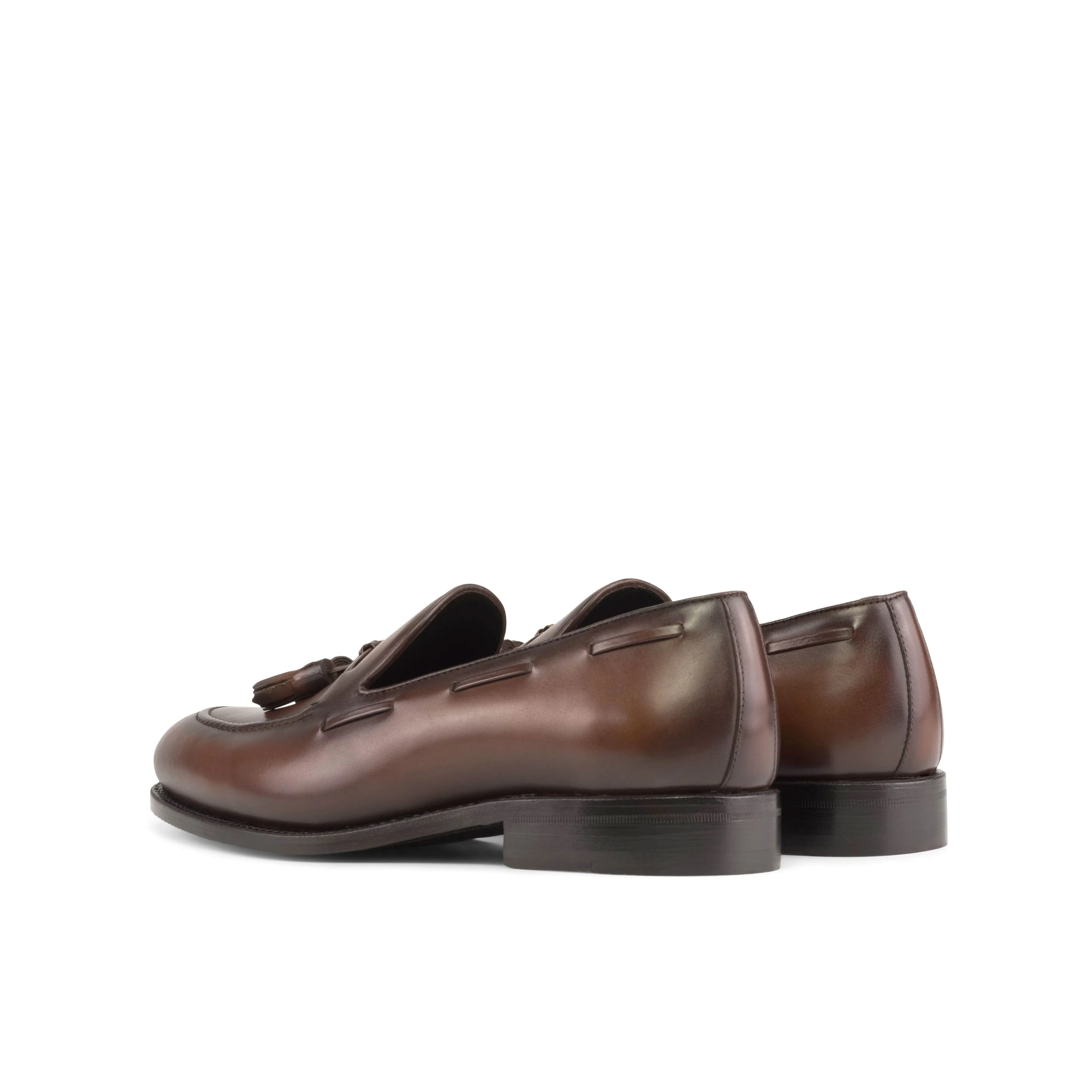 Medium Brown Calf Leather Tassel Loafer