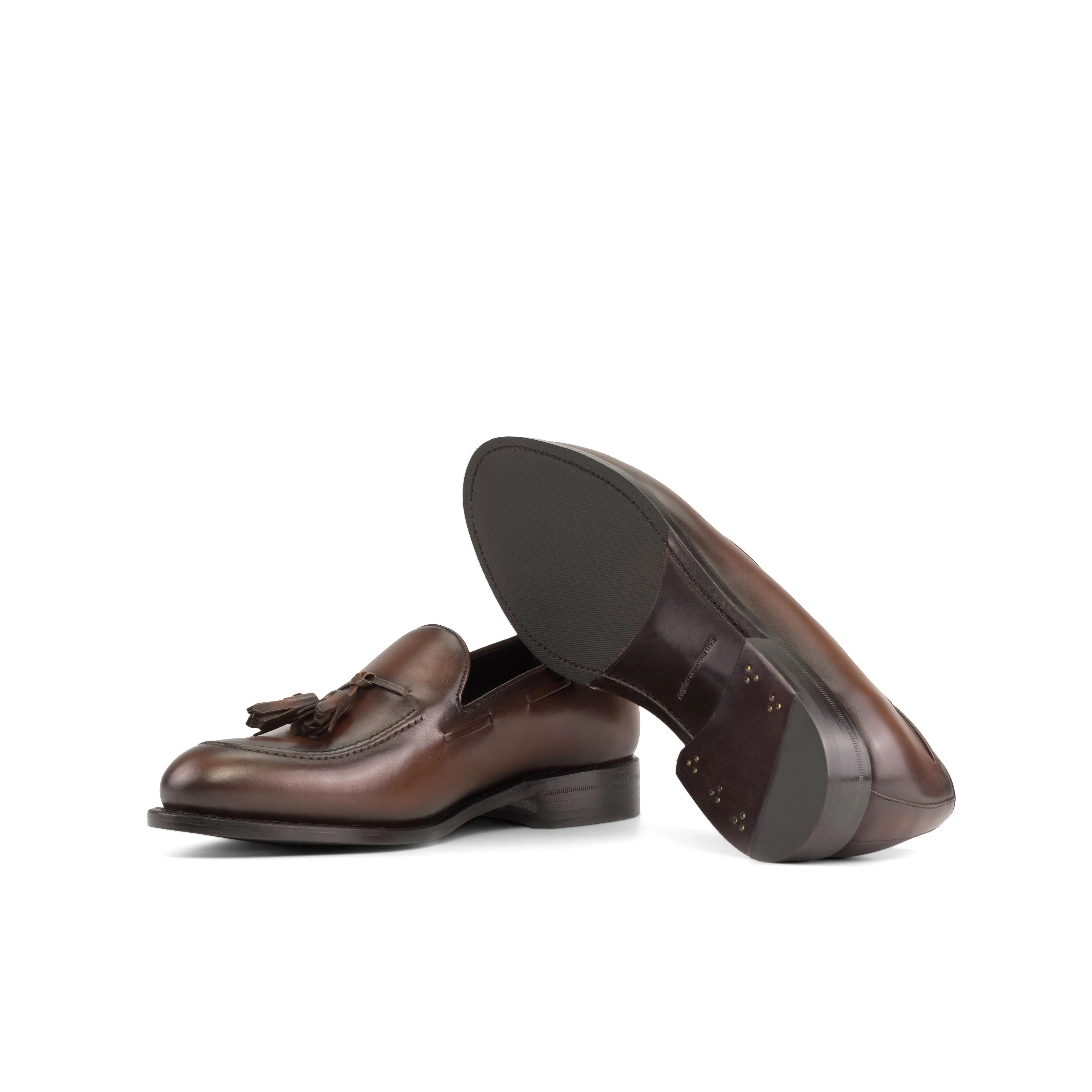 Medium Brown Calf Leather Tassel Loafer