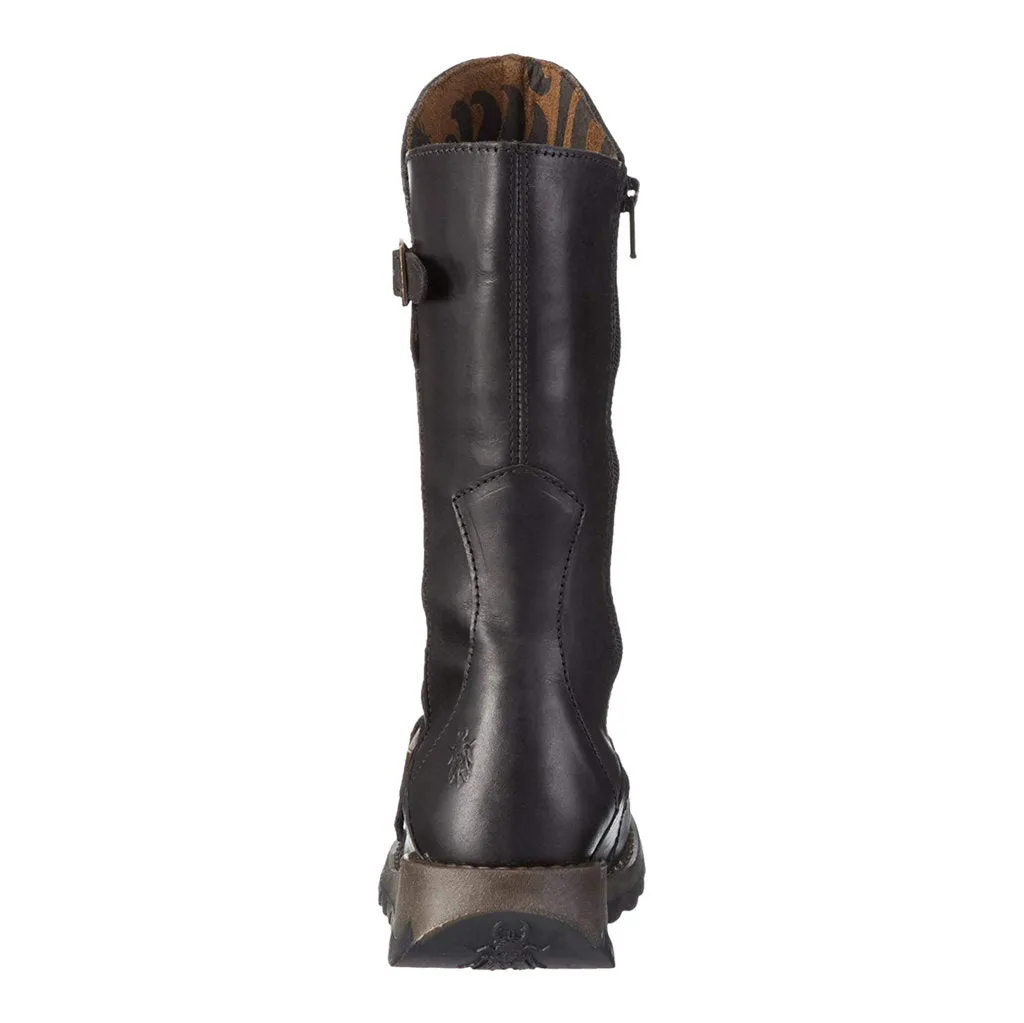 MES 2 Leather Women's Zip Up Mid Calf Boots