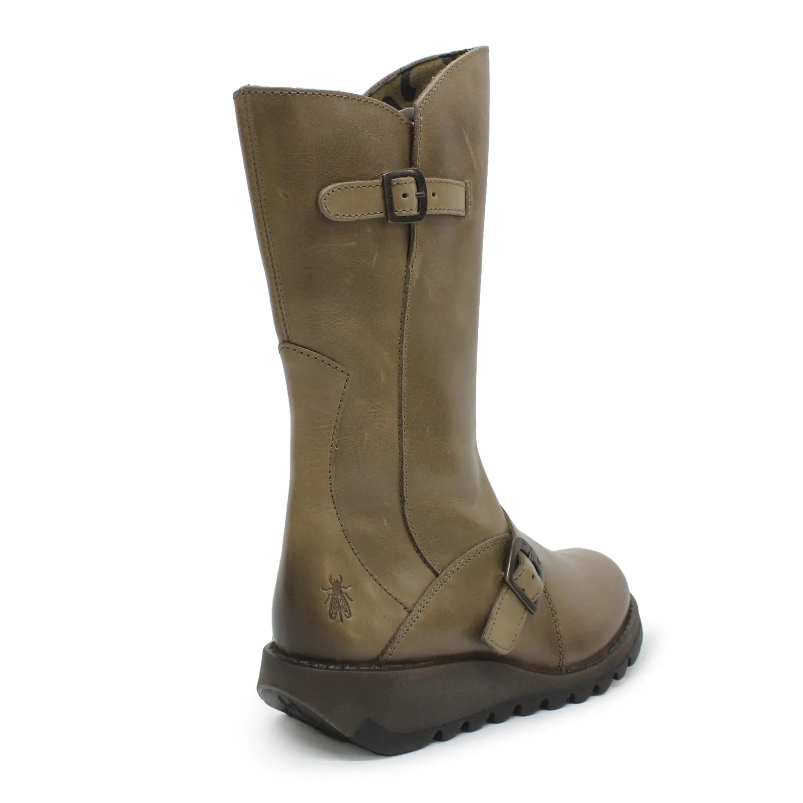 MES 2 Leather Women's Zip Up Mid Calf Boots