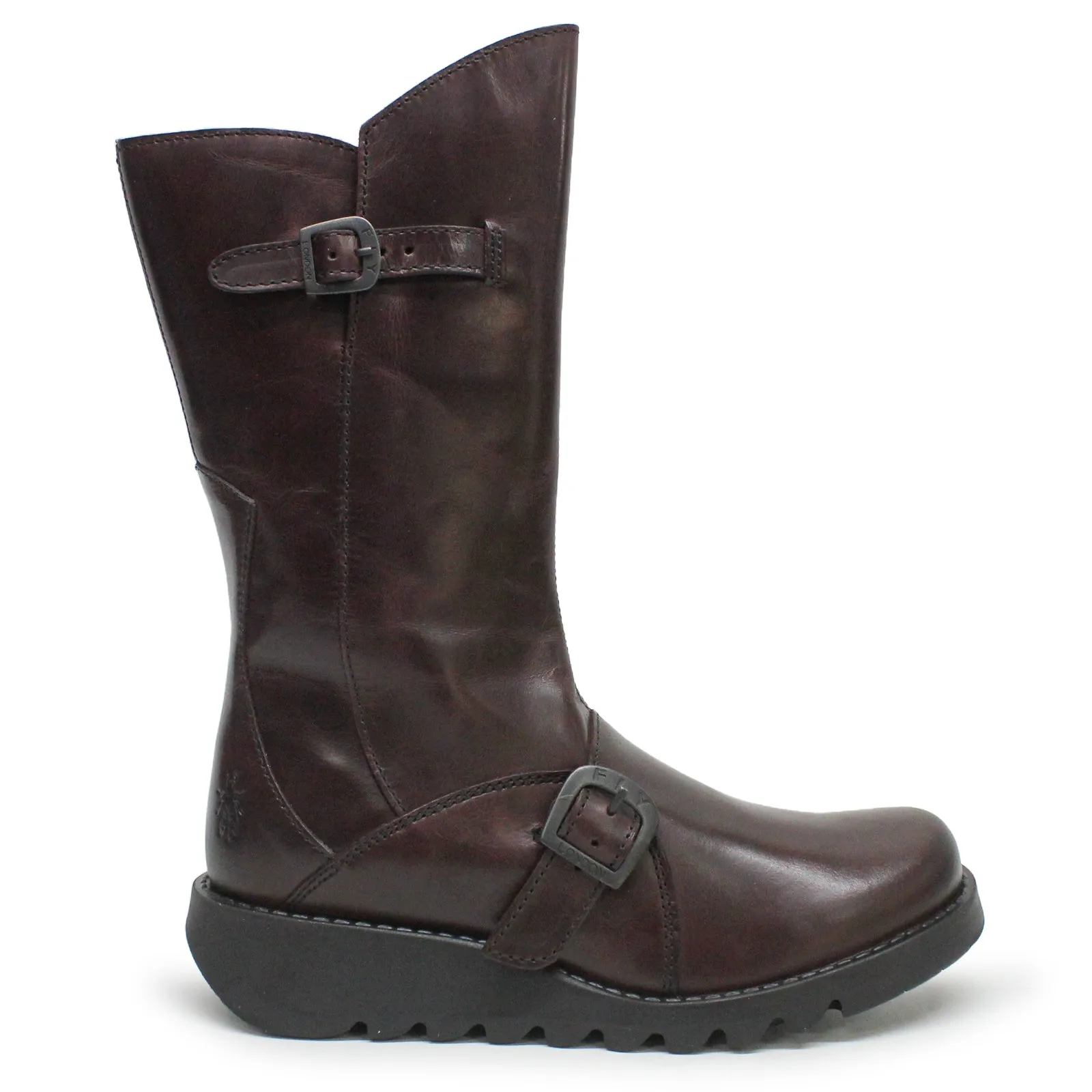 MES 2 Leather Women's Zip Up Mid Calf Boots