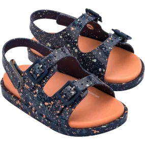 Mini Melissa Wide Sandal II BB- Youth & Kids - Blue/Orange