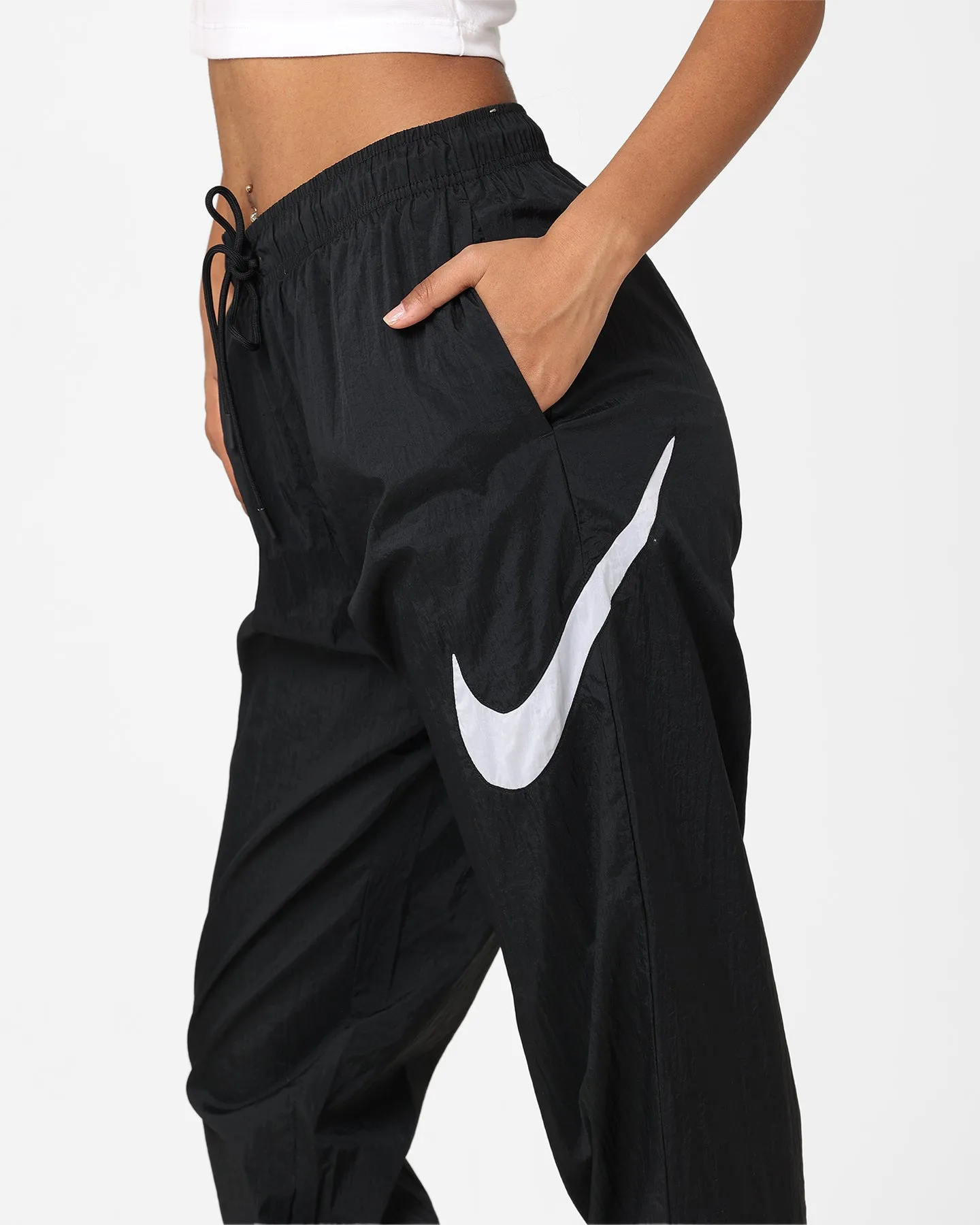 Nike Women's Sportswear Essential Mid-Rise Pants Black/White