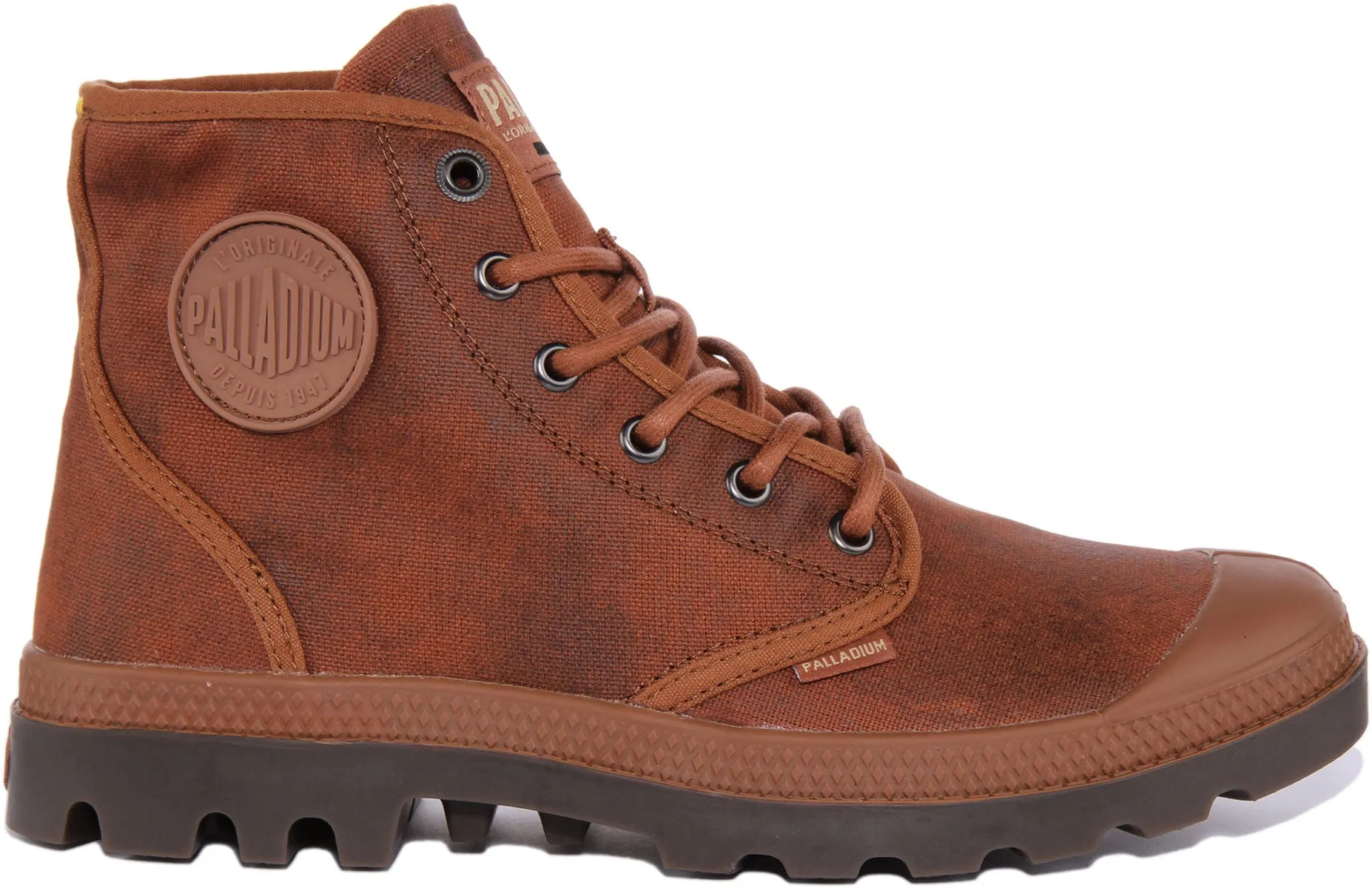 Palladium Pampa Hi Wax In Rust