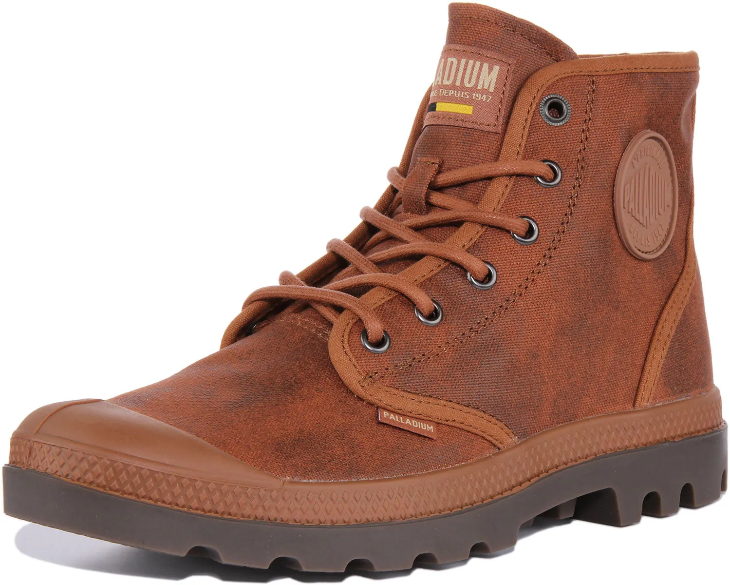 Palladium Pampa Hi Wax In Rust