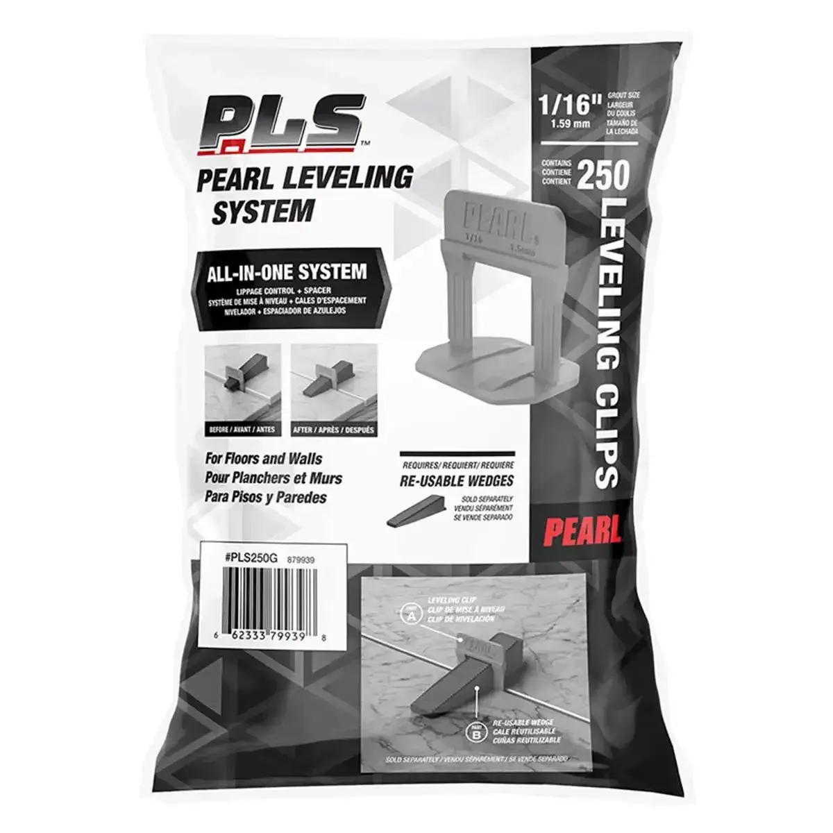 Pearl Leveling System PLS 1/16" Clips