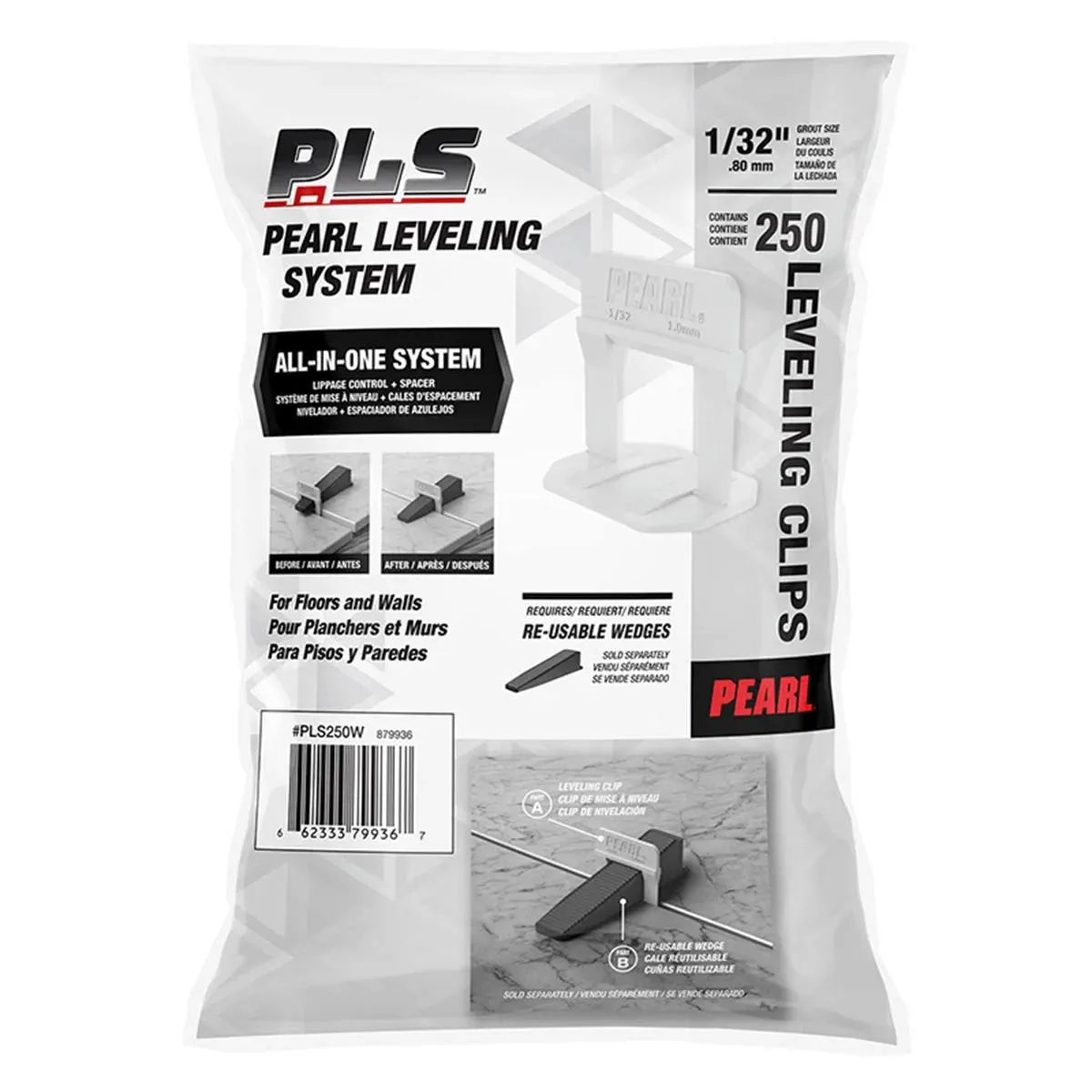 Pearl Leveling System PLS 1/32" Clips