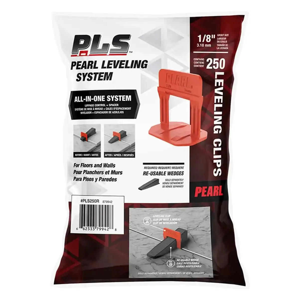 Pearl Leveling System PLS 1/8" Clips