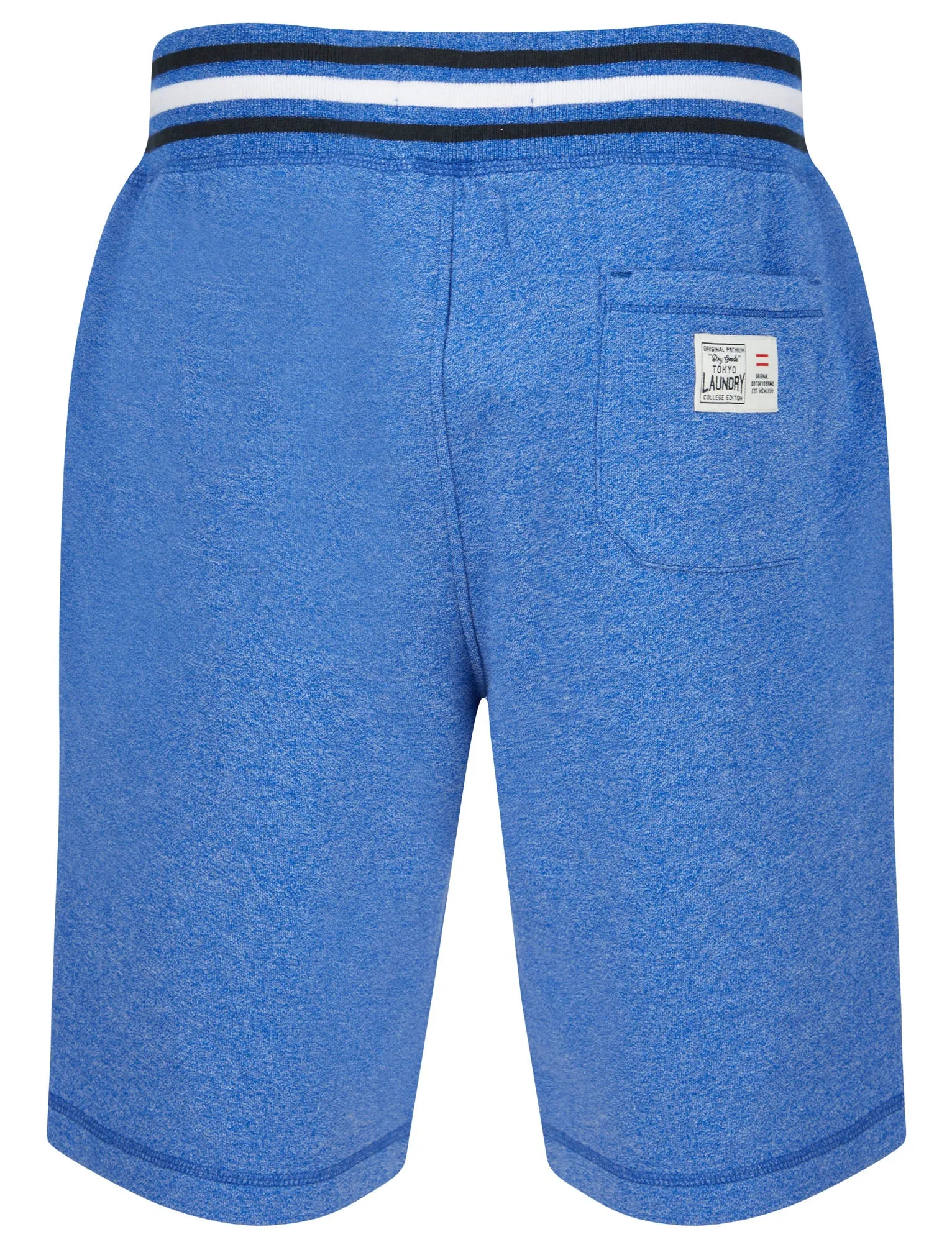 Prog Motif Brushback Fleece Grindle Jogger Shorts in Light Blue -Tokyo Laundry