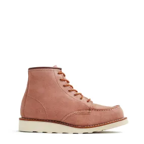 Red Wing Womens Classic 6 Inch Moc Dusty Rose Abilene Leather