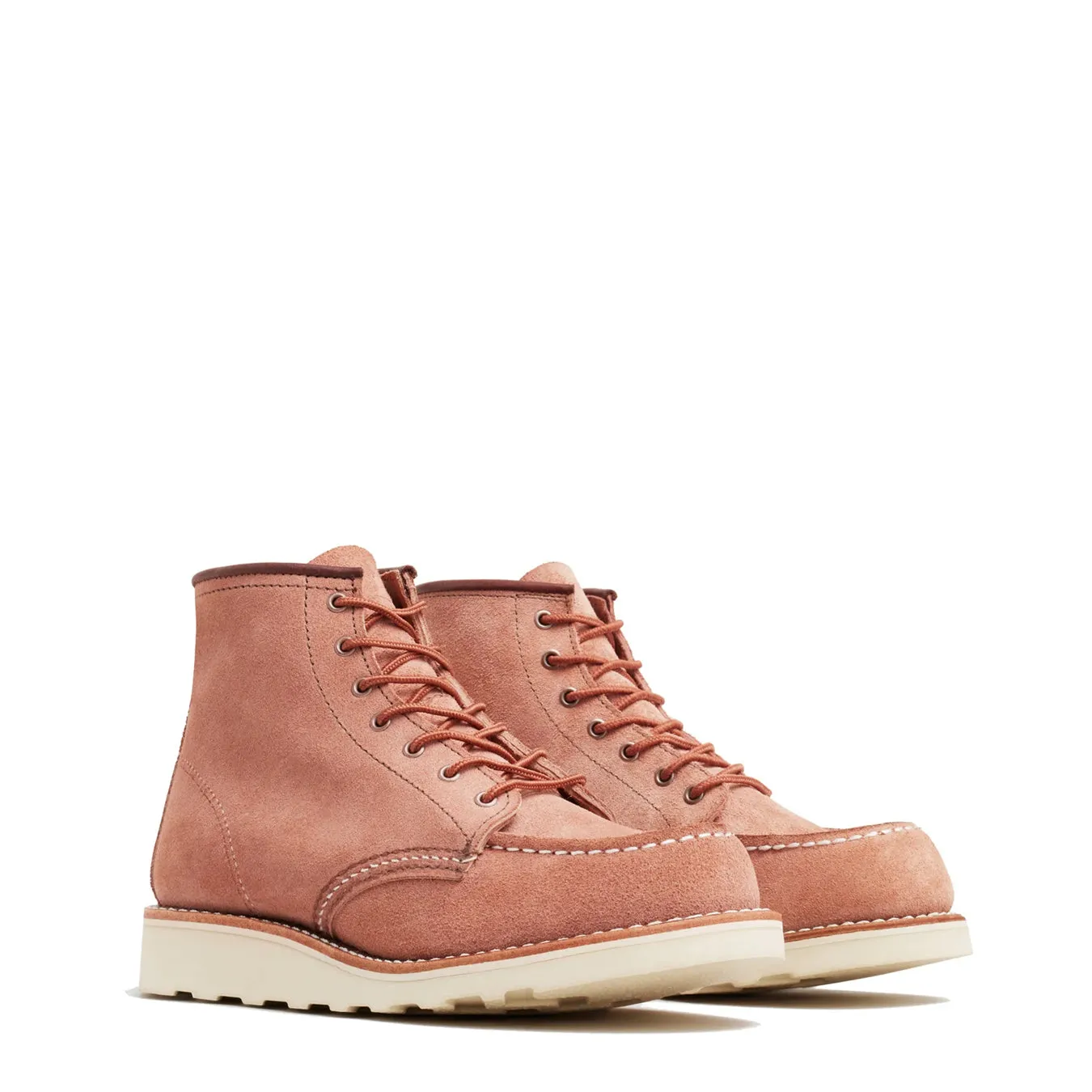 Red Wing Womens Classic 6 Inch Moc Dusty Rose Abilene Leather