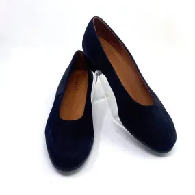 Refurbished Vintage BeautiFeel's Bridget Black Nubuck Flats