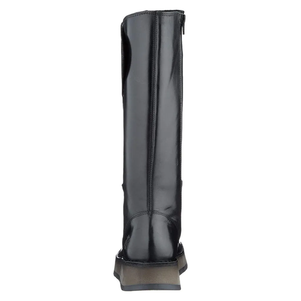 Rhea042Fly Rug Leather Women's Zip Up Mid Calf Boots