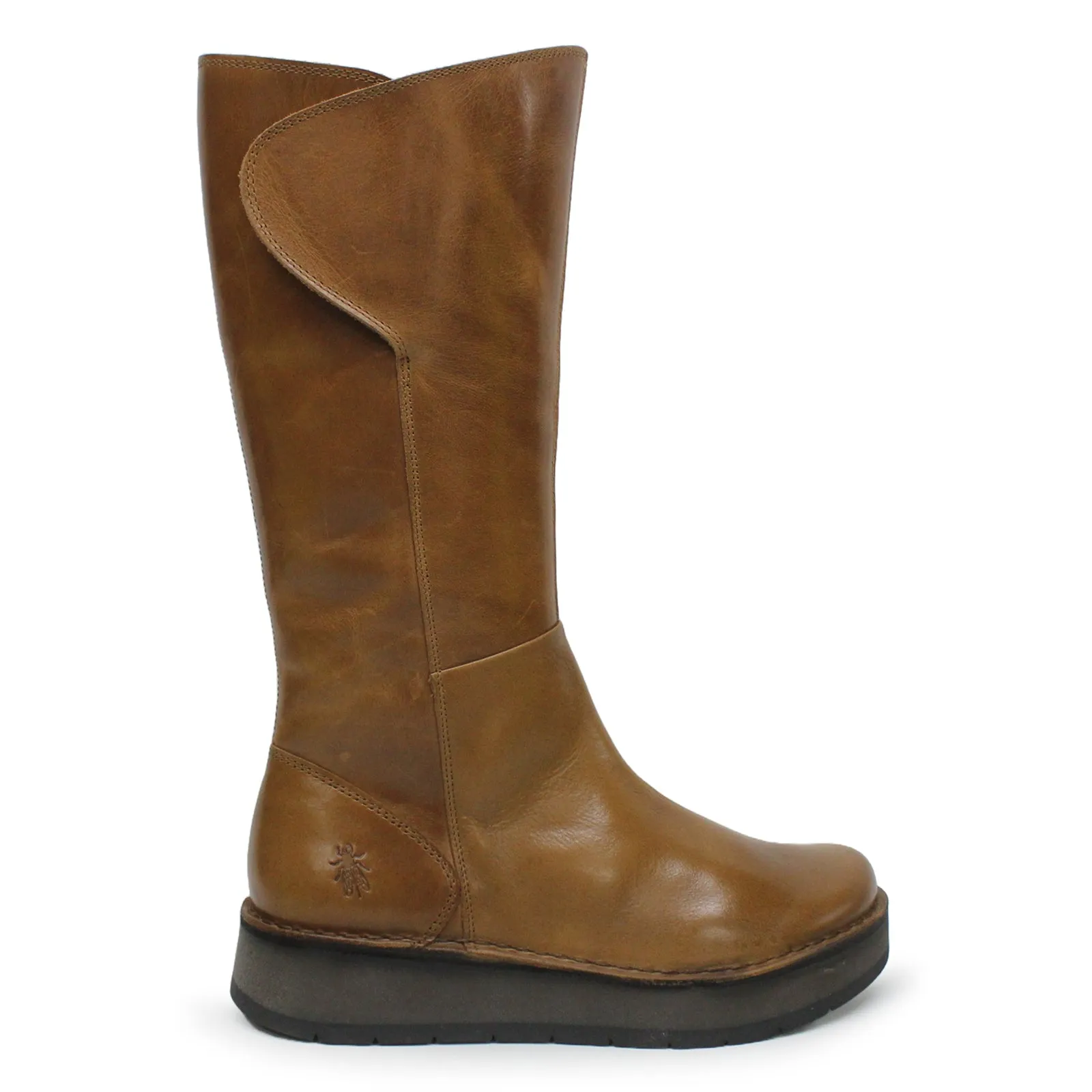 Rhea042Fly Rug Leather Women's Zip Up Mid Calf Boots