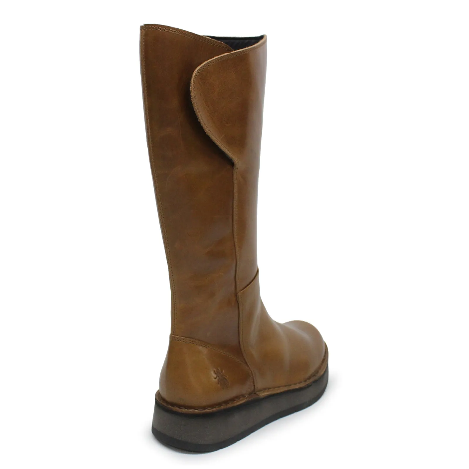 Rhea042Fly Rug Leather Women's Zip Up Mid Calf Boots