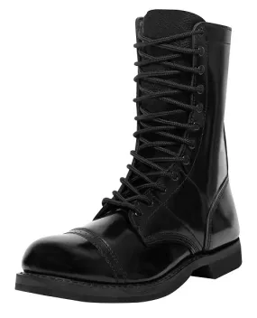 Rothco Men's Leather Jump Boot - 10 Inch - Black