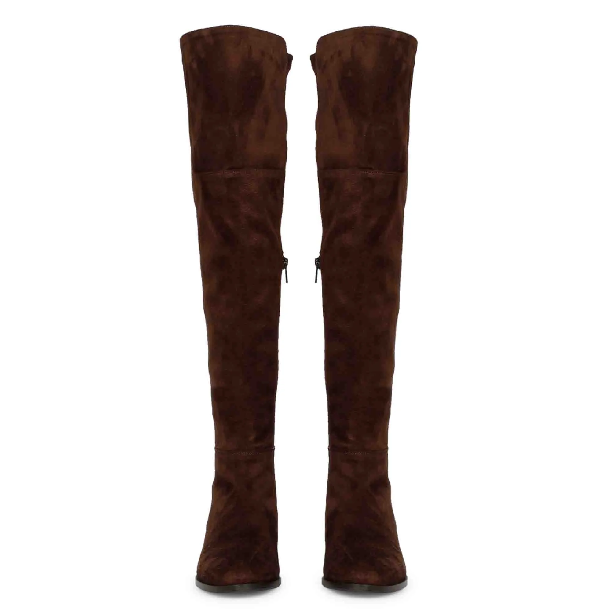 Saint Isabella Brown Strech Suede above the knee boots