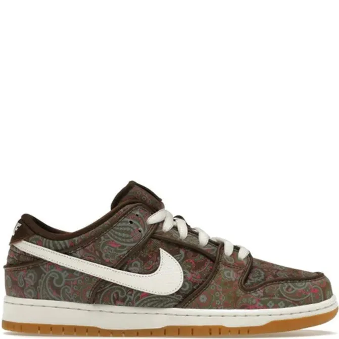 SB Dunk Low Pro Paisley Brown