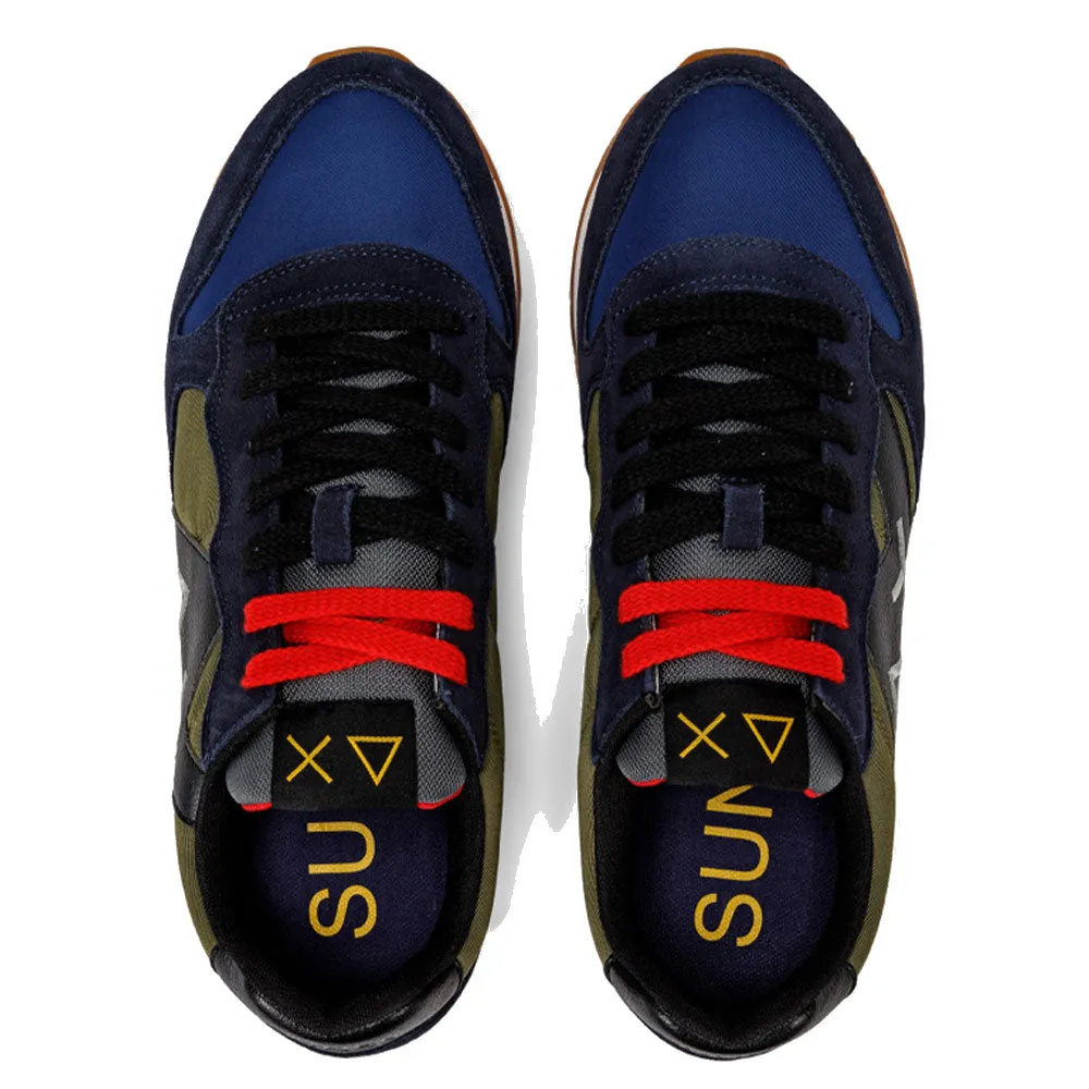 Scarpe Uomo Sun68 Sneakers Jaki Bicolor Dark Military - Navy Blue