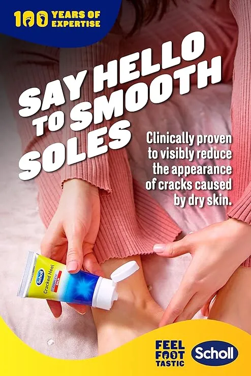 Scholl Cracked Heel Complete Balm Foot Care Dry Skin Active K  Moisturiser 60ml