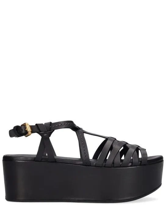 See By Chloé   60mm Ortiz leather wedges 