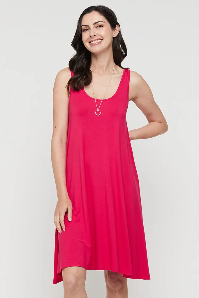 Swing Dress - Magenta