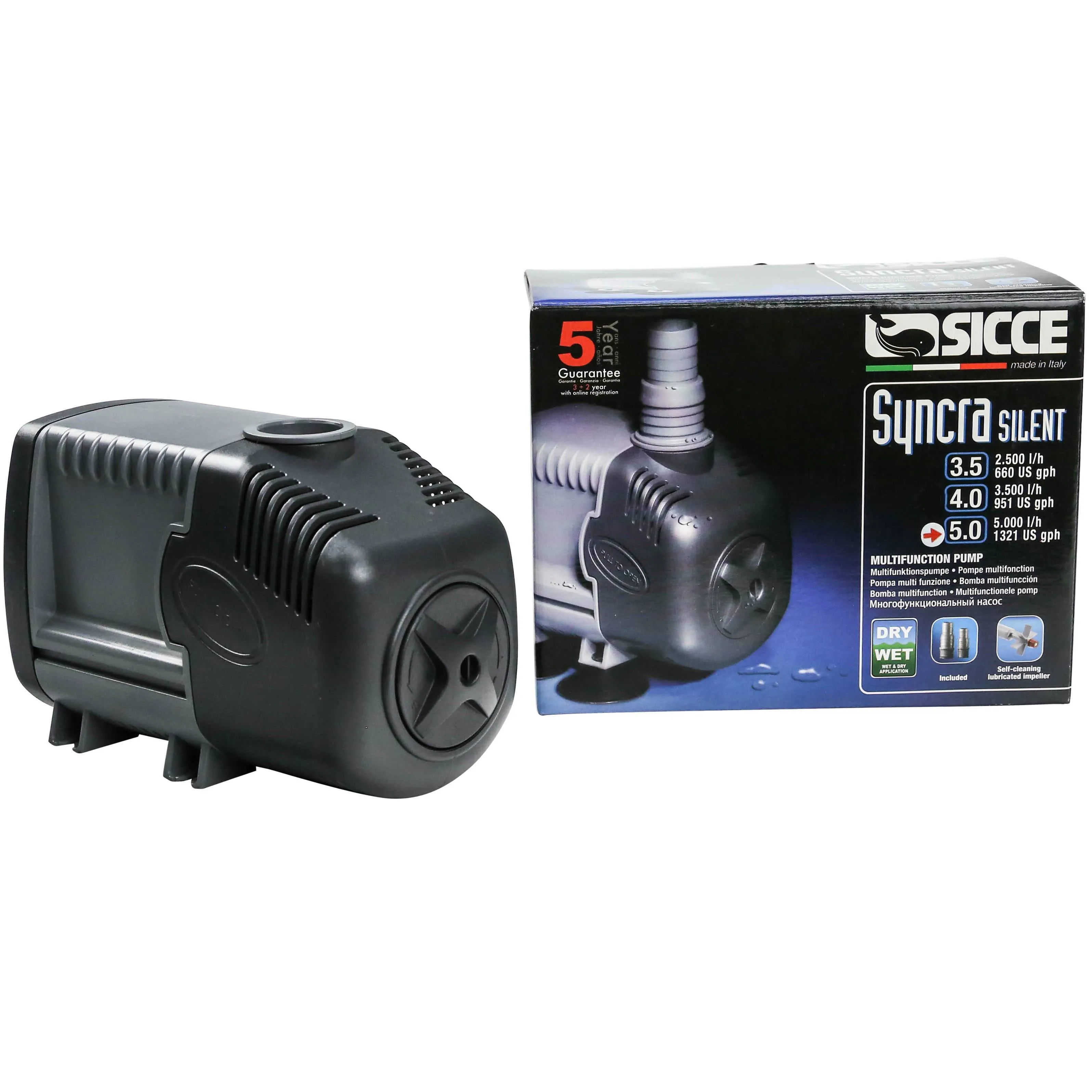 Syncra Silent 5.0 Pump (1321 GPH) - Sicce