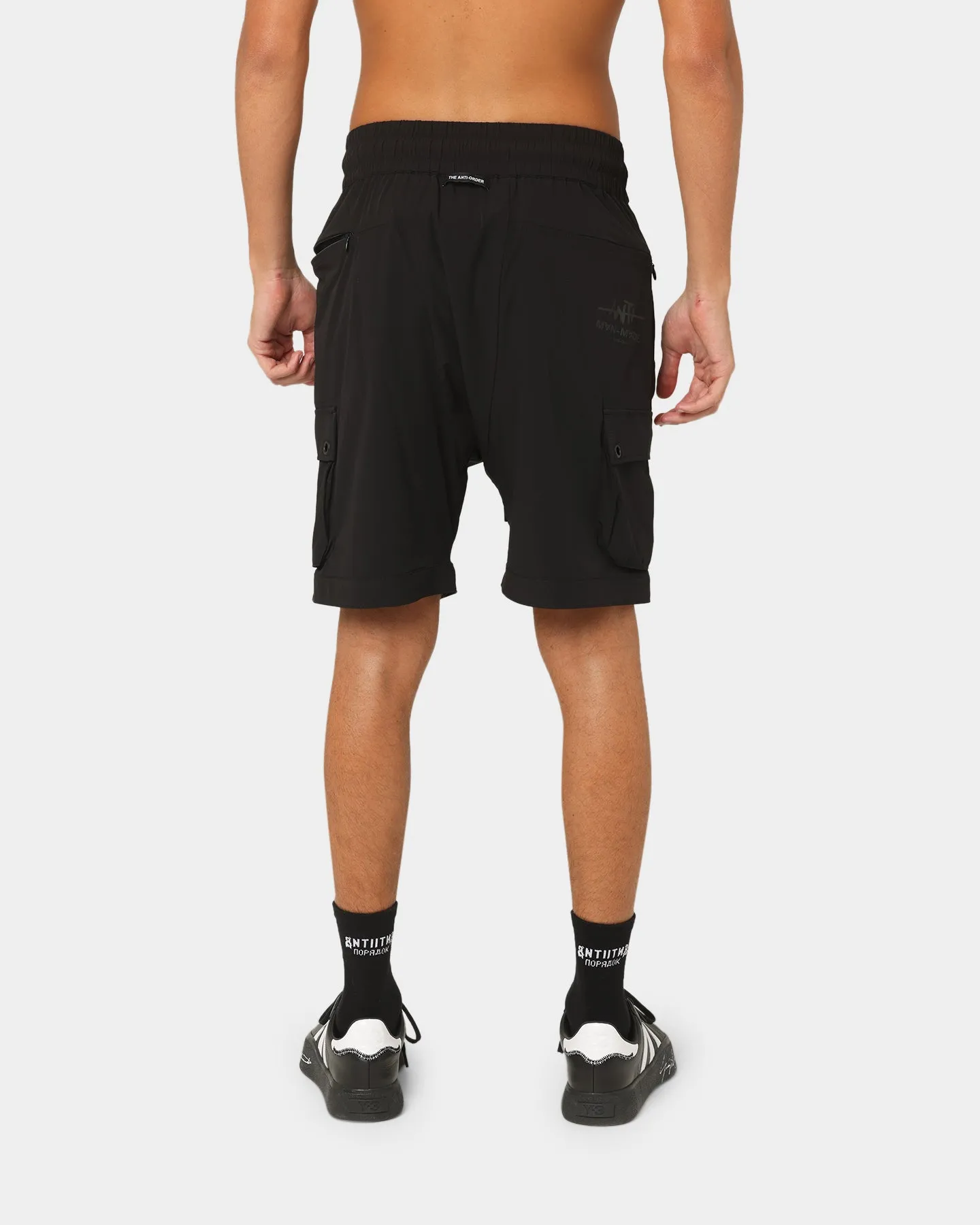 The Anti Order Reflective Man Made Cargo Shorts Black/Silver