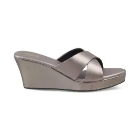 The Montpr Pewter Women's Dress Wedge Sandals Tresmode