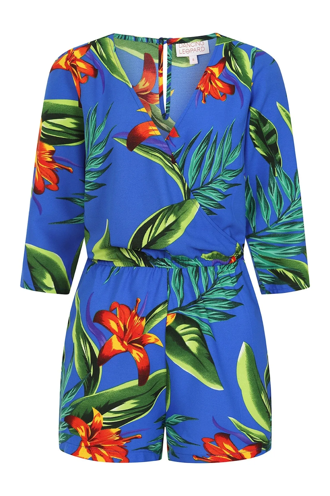 Tiago Playsuit In Blue Tropical