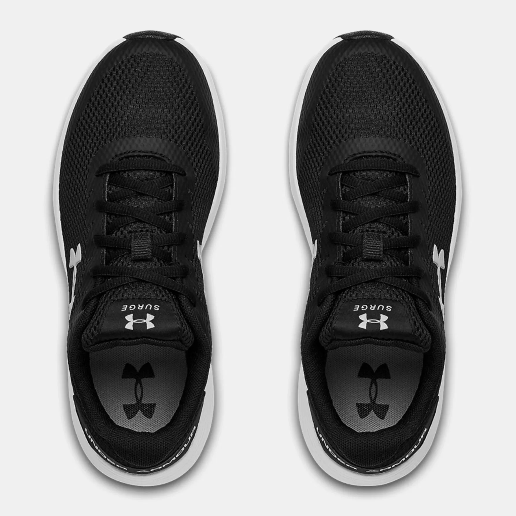 Under Armour Black Surge 2 Youth Sneaker