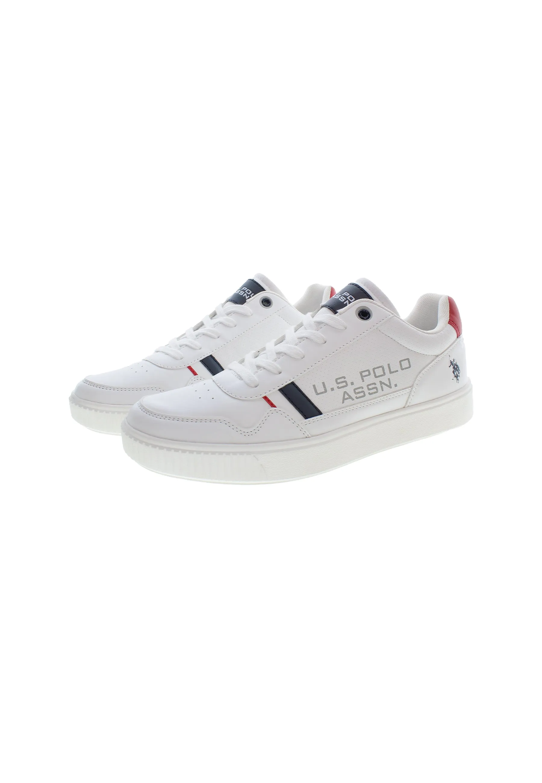 US POLO ASSN. MEN TRAINERS IN WHITE