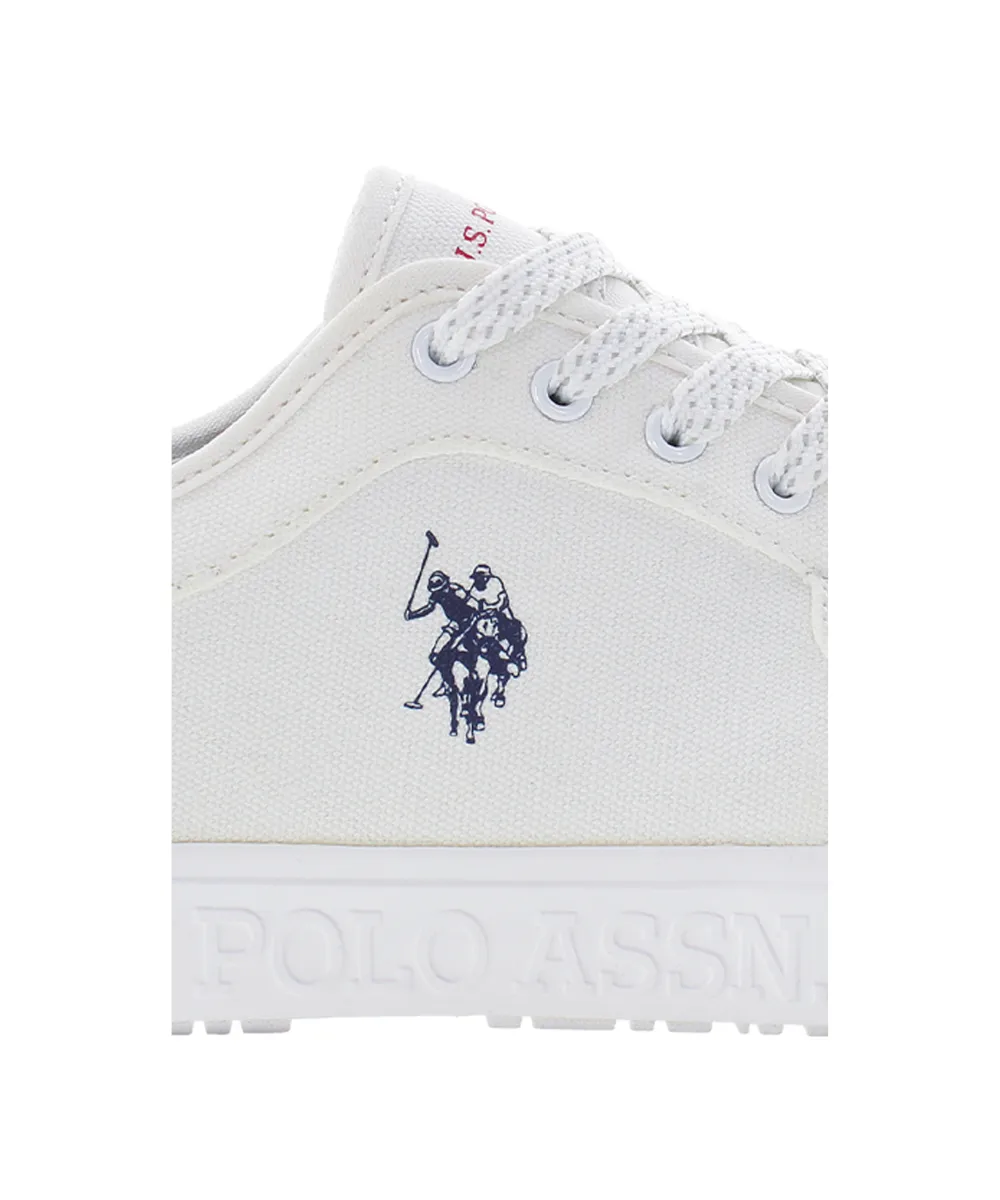 US POLO MENS CANVAS SHOE WITH USPA DETAILS AND CUPSOLE OUTSOLE