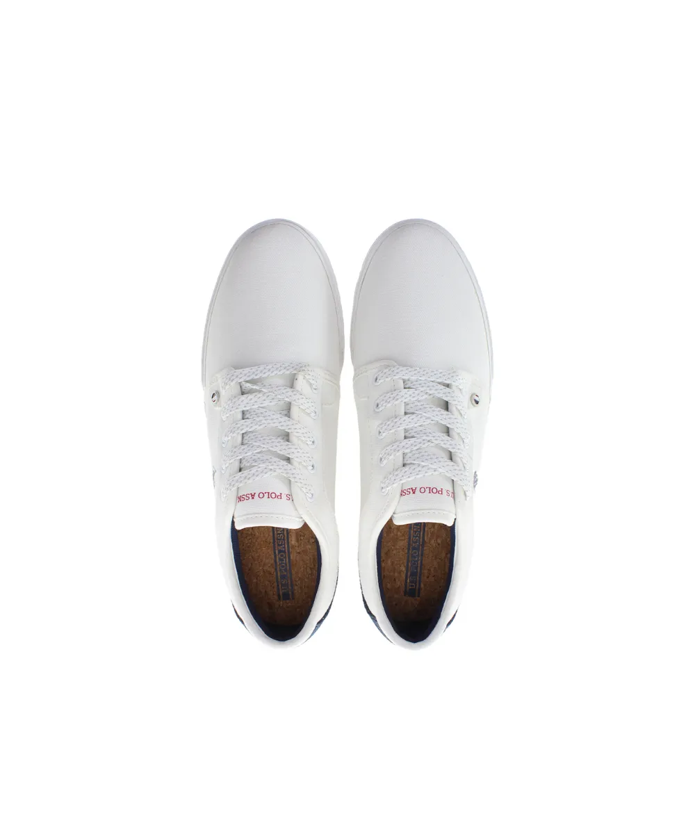 US POLO MENS CANVAS SHOE WITH USPA DETAILS AND CUPSOLE OUTSOLE