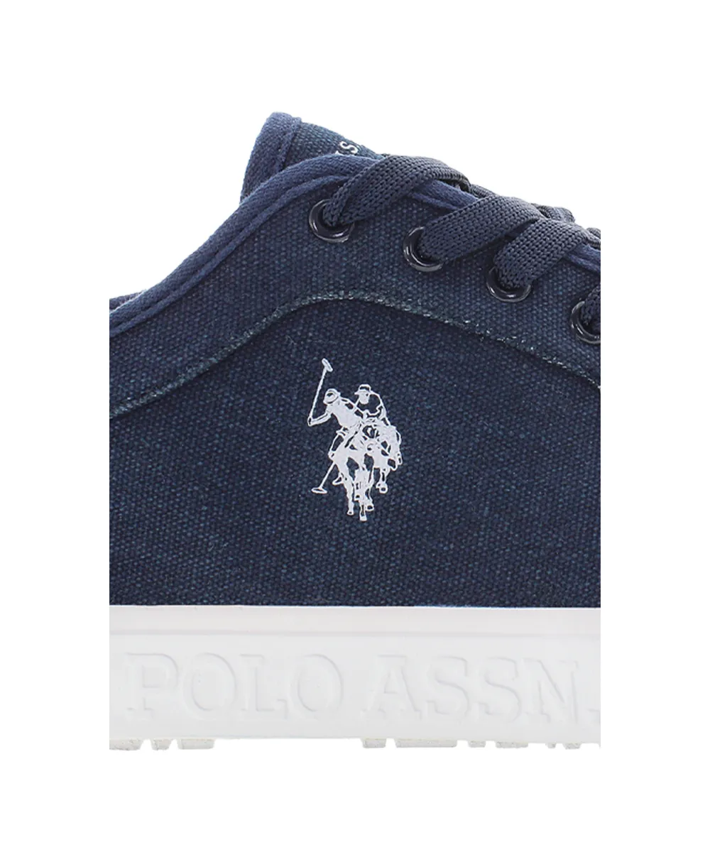 US POLO MENS CANVAS SHOE WITH USPA DETAILS AND CUPSOLE OUTSOLE