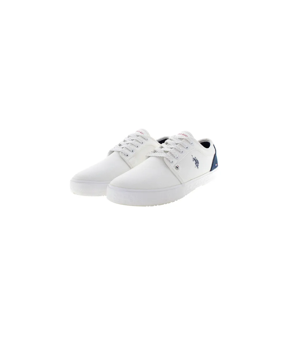 US POLO MENS CANVAS SHOE WITH USPA DETAILS AND CUPSOLE OUTSOLE