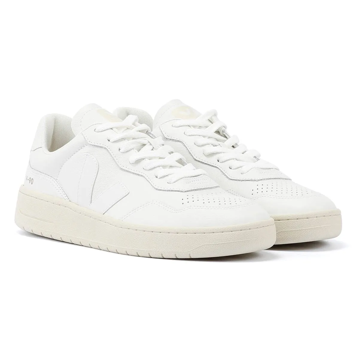 Veja V-90 Leather Men's White Trainers