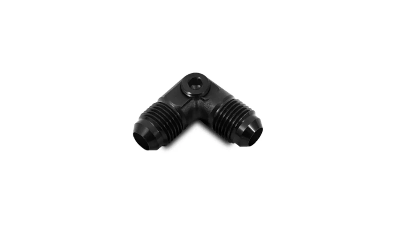 Vibrant Male AN Flare 90 Degree Union Fitting with 1/8" NPT Port; Size: -6AN - 16536