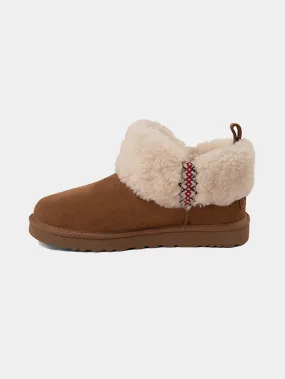 Womens Ultra Mini W/Ugg Braid